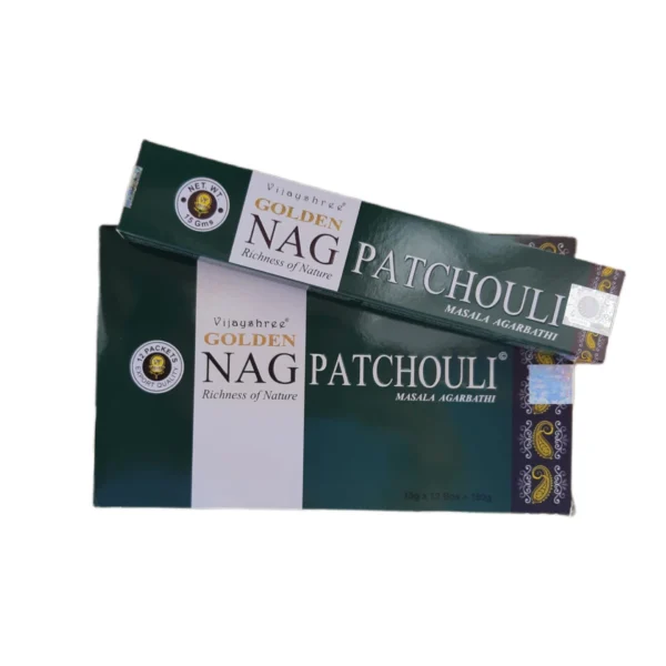 Indian Encens Golden Nag Patchouli Box