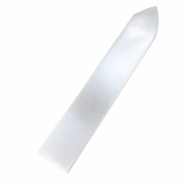 Barra Selenite Plana com Ponta