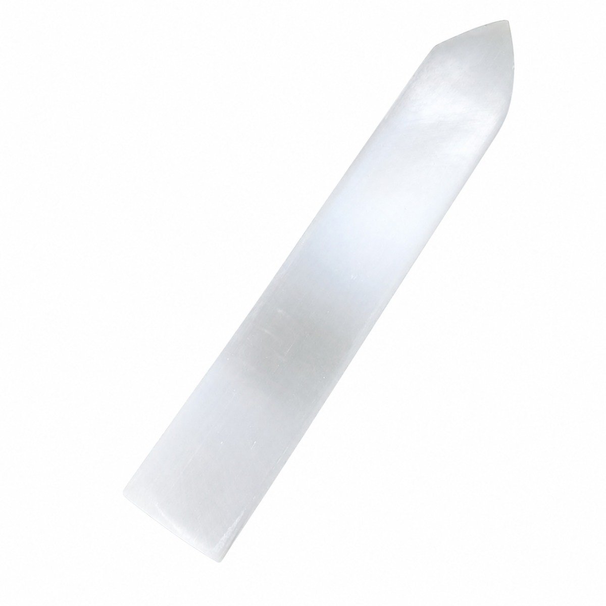 Barra Selenite Plana com Ponta
