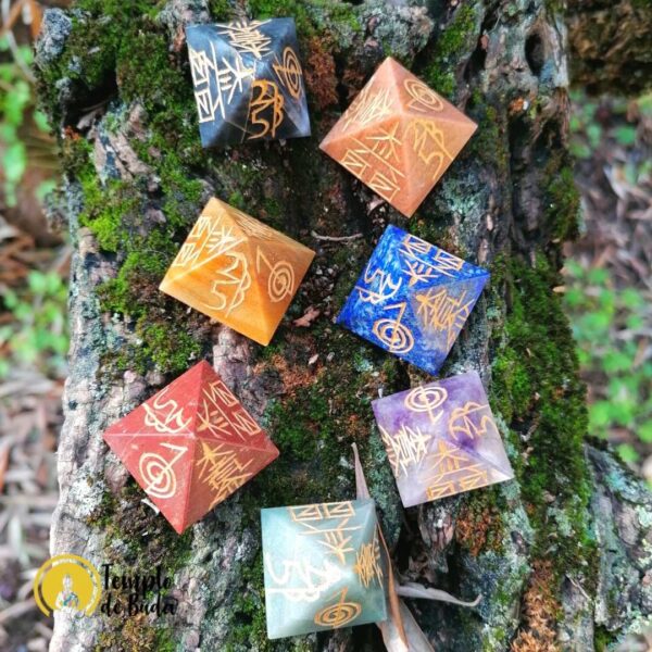 Pyramids Chakras with Reiki Symbols - Image 2