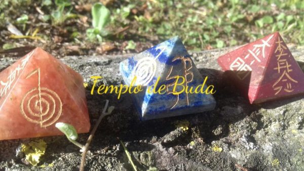 Pyramids Chakras with Reiki Symbols