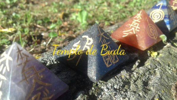 Pyramids Chakras with Reiki Symbols