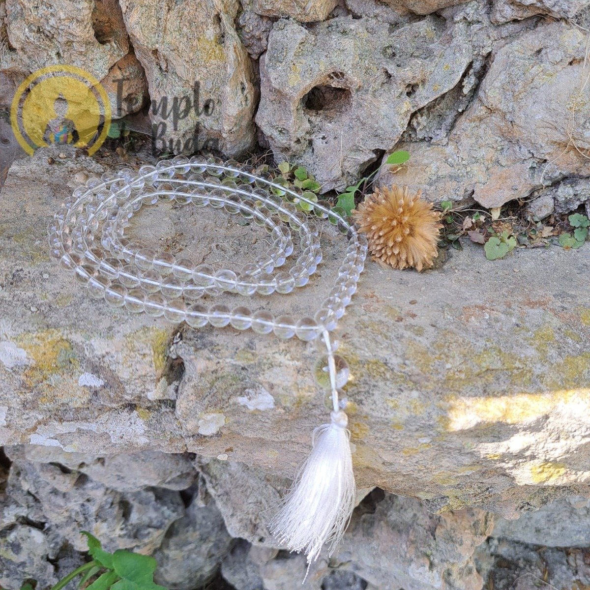 JapaMala de Quartzo Cristal Branco