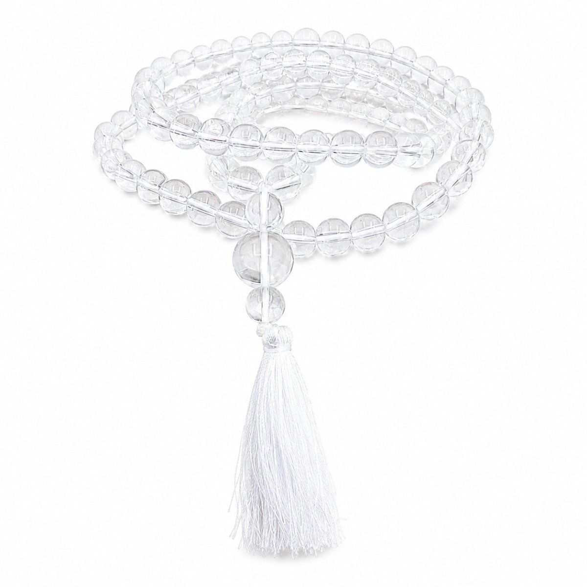 JapaMala de Quartzo Cristal Branco