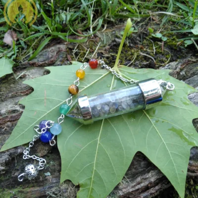 Labradorite Chips Pendulum