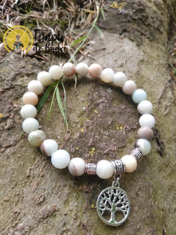 Amazonite Bracelet with Tree of Life