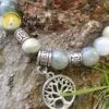 Pulseira Aragonita Verde com Árvore da Vida