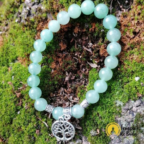 Pulseira Aventurina Verde com Árvore da Vida 8mm - Image 5