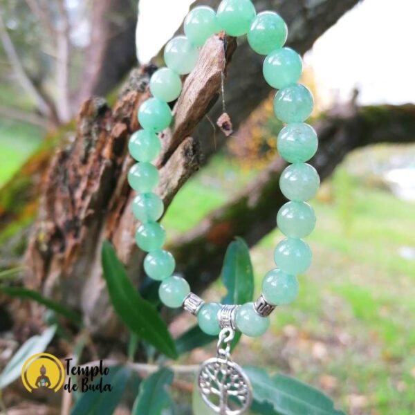 Pulseira Aventurina Verde com Árvore da Vida 8mm - Image 4