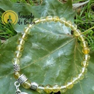 Bracelet de citrine avec arbre de vie