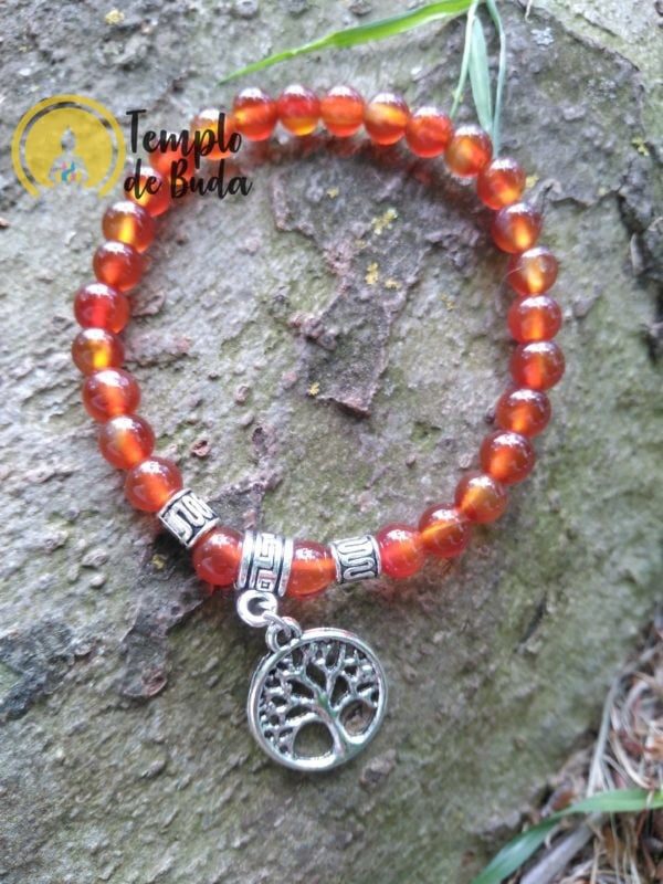 Cornaline Bracelet with Tree of Life