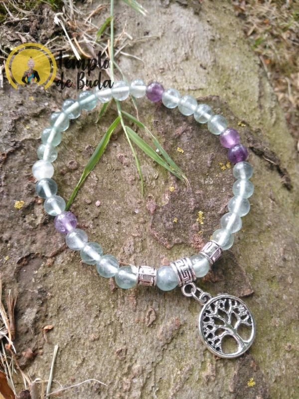 Bracciale Fluorite con Albero della Vita