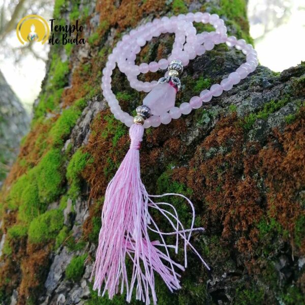 Japa Mala Quartzo Rosa 6mm