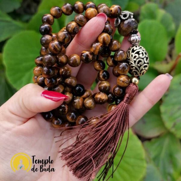 Japa Mala Olho de Tigre 8mm