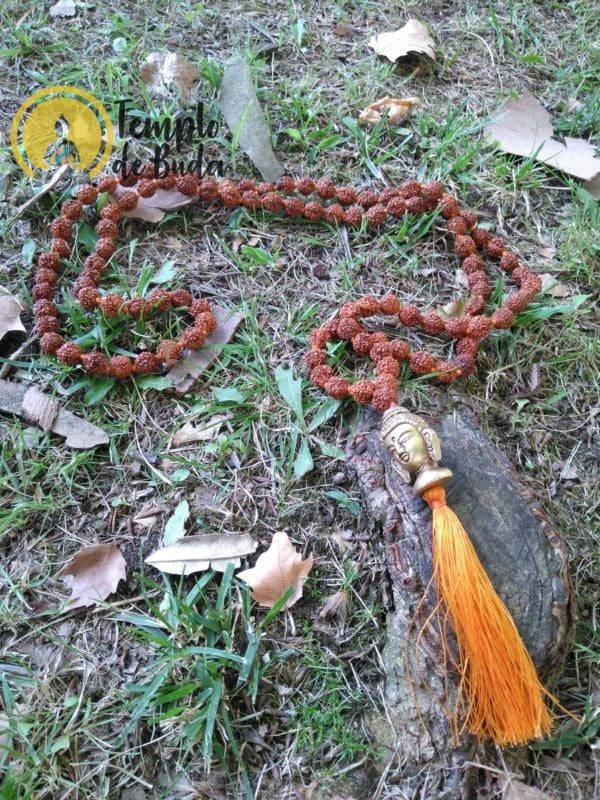 Japa Mala Rudraksha Buda em Metal - Image 3