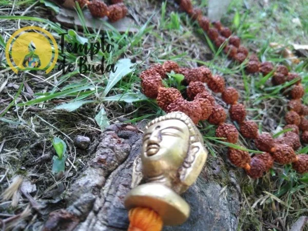 Japa Mala Rudraksha Buda em Metal - Image 2