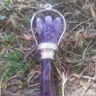 Pendente Anjo Ponta Ametista