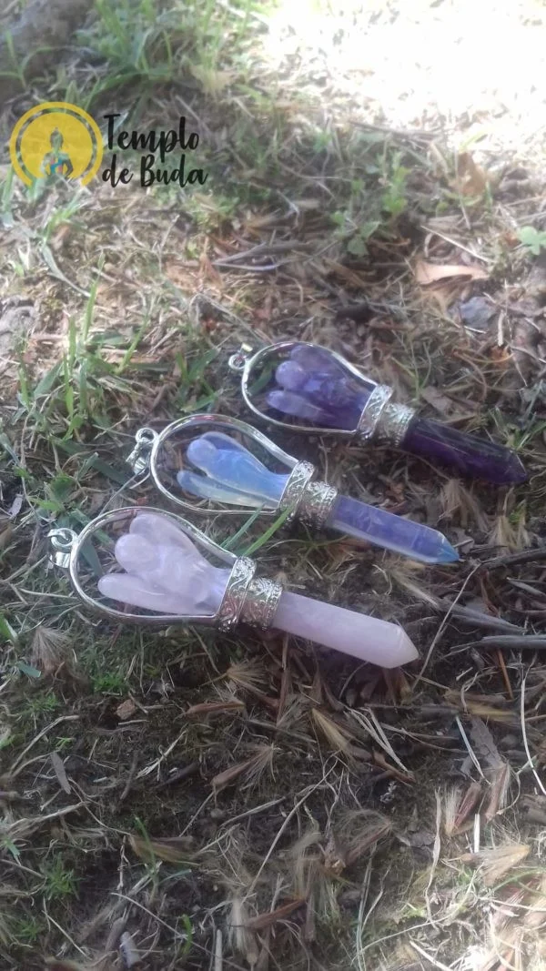 Angel Tip Pink Quartz Pendant