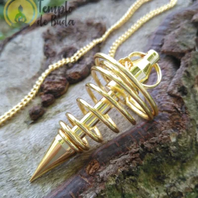 Pêndulo Espiral Dourado