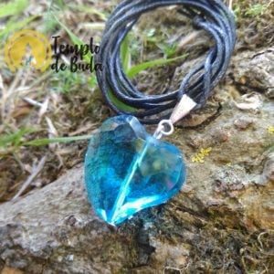 Pendentif coeur bleu Andara