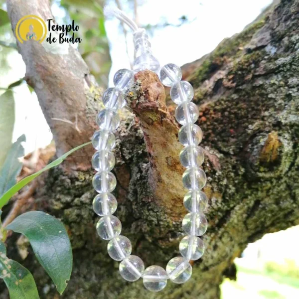 Pulseira Japa Mala Quartzo Cristal Branco - Image 2