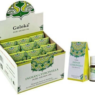 Indian Citronella Goloka Óleo Essencial Caixa