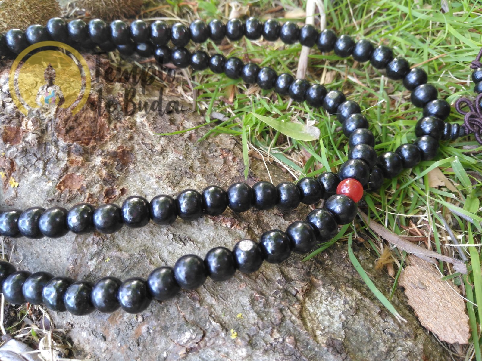 Collar Mala Tibetano Sándalo Negro 8 mm Templo - Tienda de esoterismo