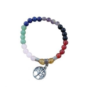 Pulseira 7 Chakras com Árvore da Vida