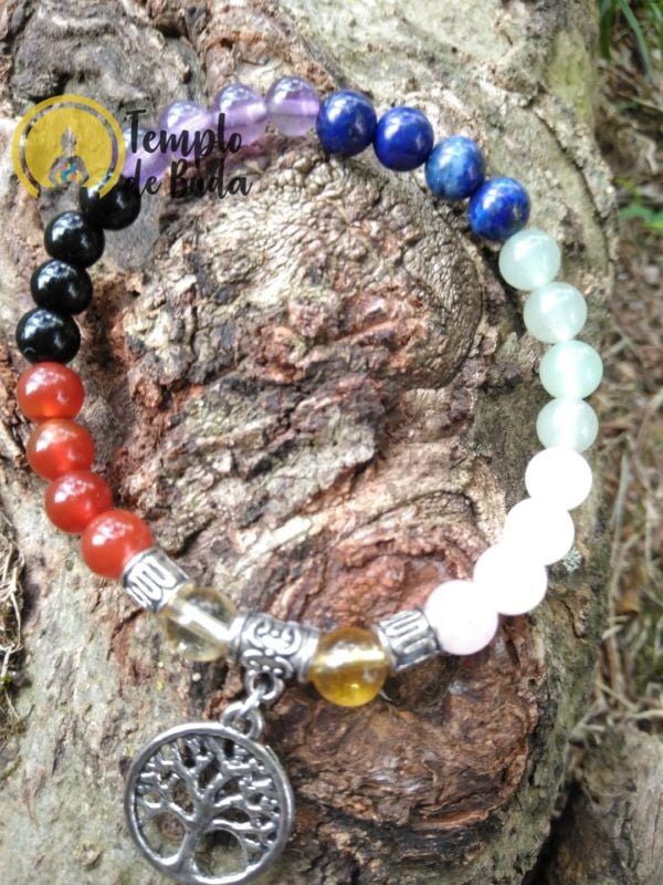 7 Chakras bracelet with Tree of Life