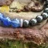 Pulseira Hematita Magnética+Quartzo Azul Rutilado