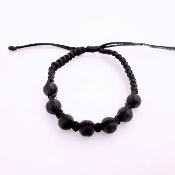 Pulseira de Shungita com cordão