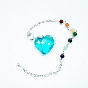Pendolo a cuore blu Andara