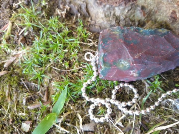 Pêndulo Pedra de Sangue Bruto - immagine 3