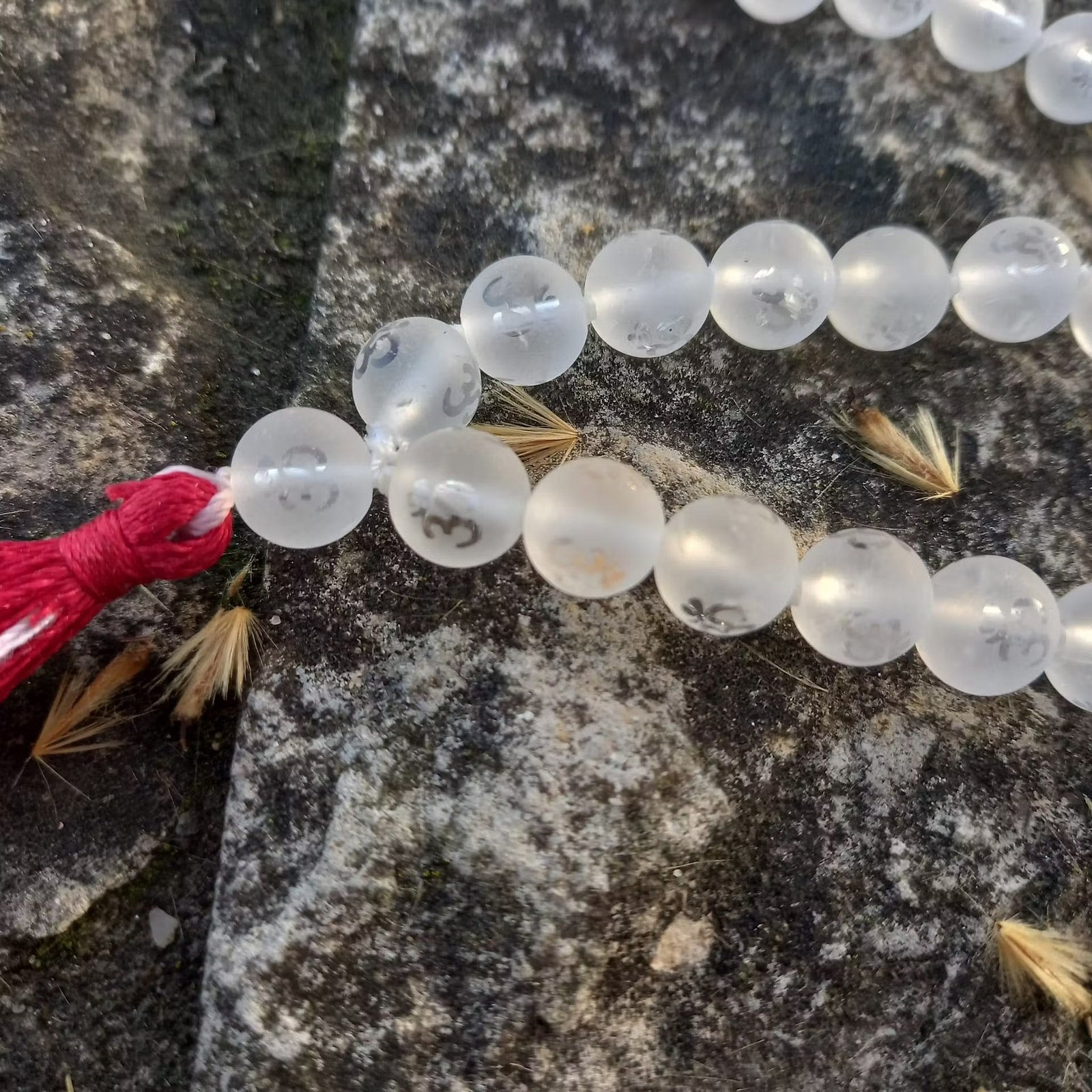 JapaMala Quartzo Branco Fosco OM