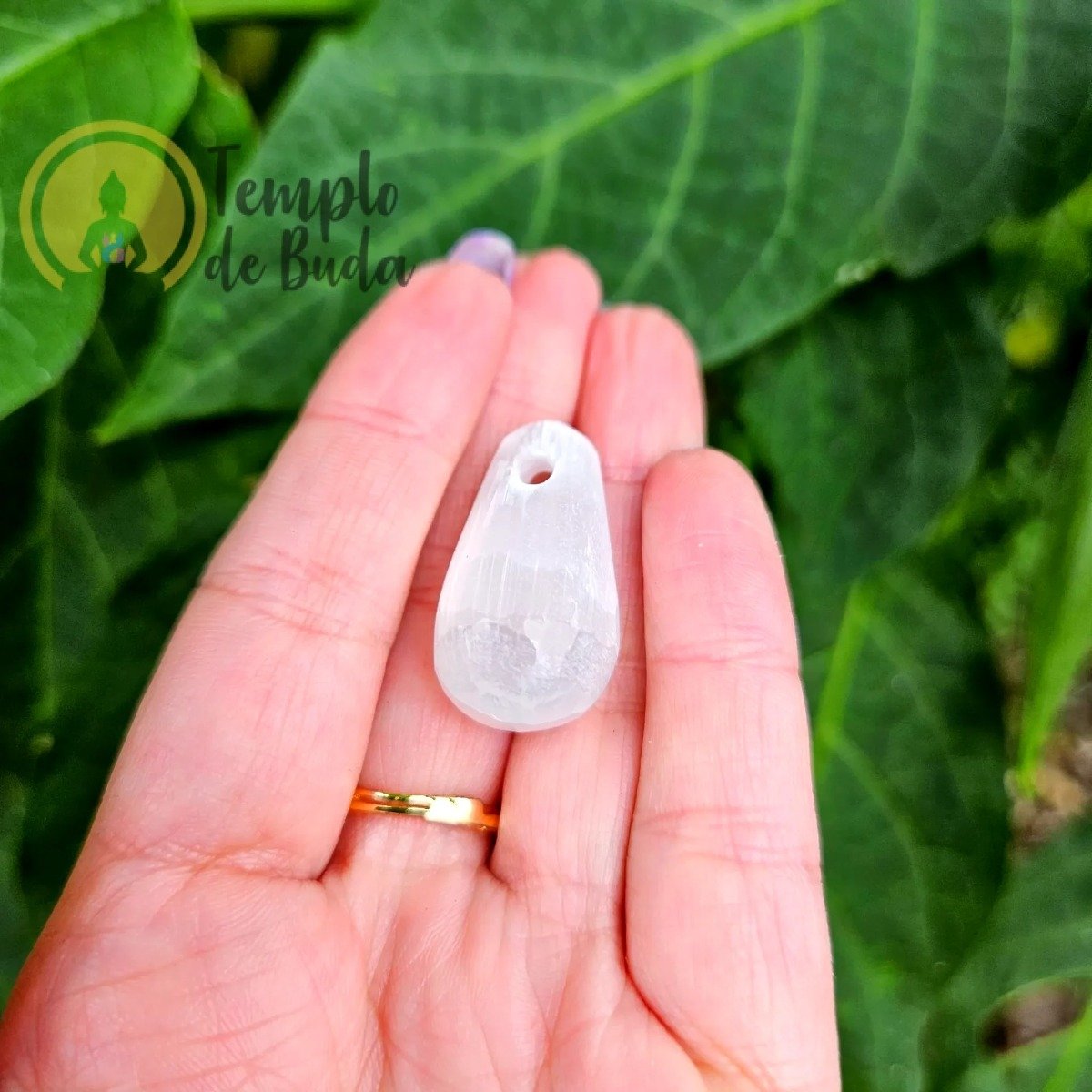 Pendente de Selenite Gota
