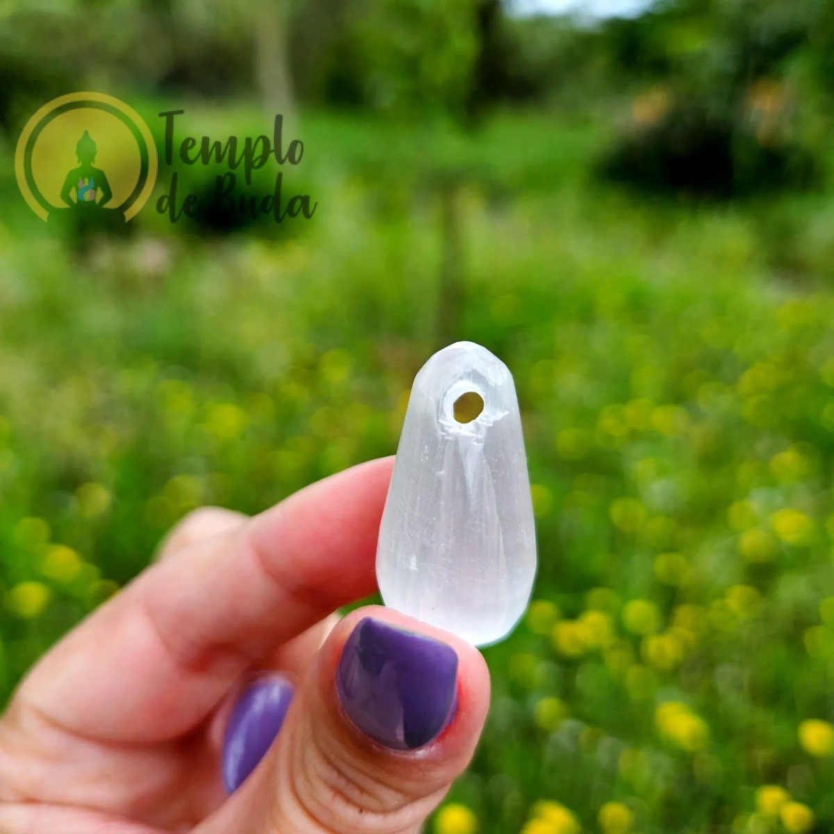 Pendente de Selenite Gota
