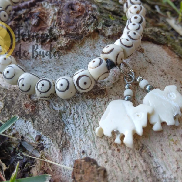 Pulseira Antiga Tibetana de Cura Branco