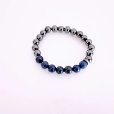Magnetic Hematite Bracelet with Crystals
