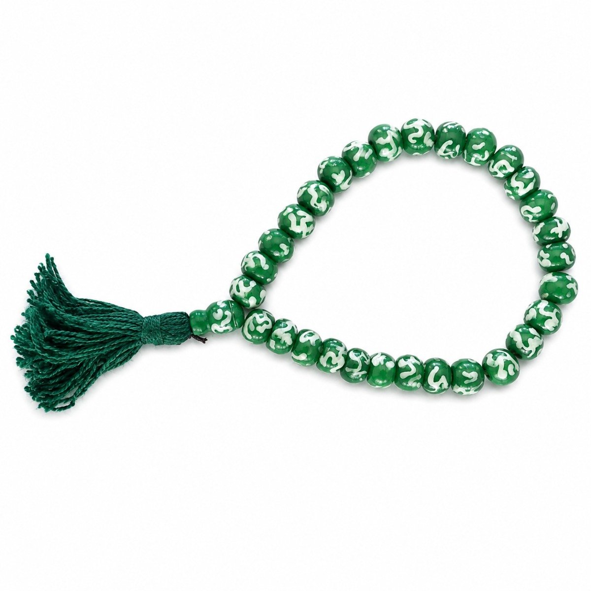 Pulseira JapaMala Tibetana Verde OM