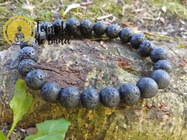 Bracciale in pietra lavica - immagine 5