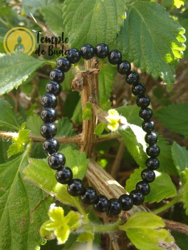 Pulseira de Turmalina Negra 6mm