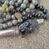 Japa Mala Pyrite et Onyx 8mm – Image 3