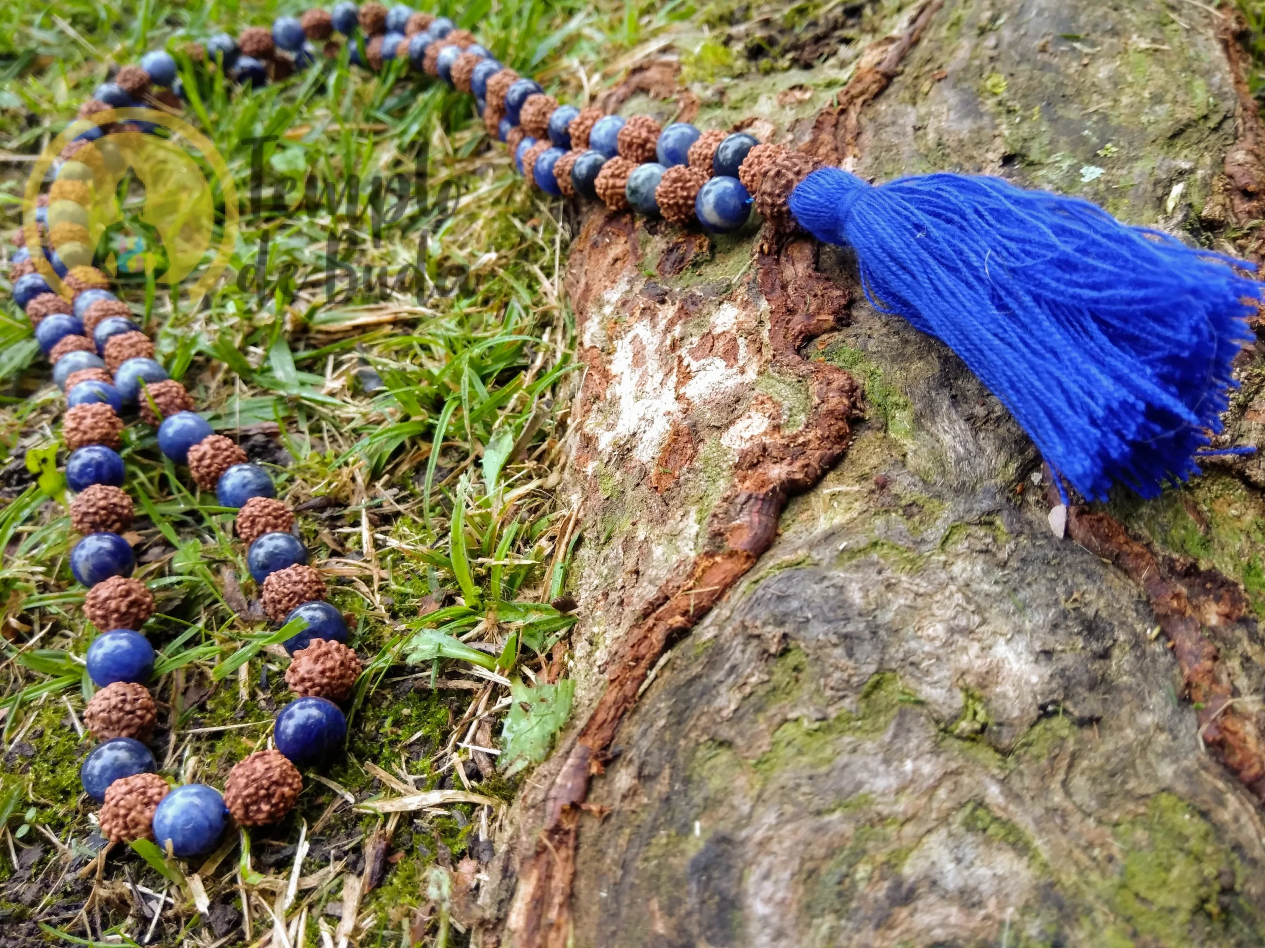 Japa Mala Rudraksha e Sodalita