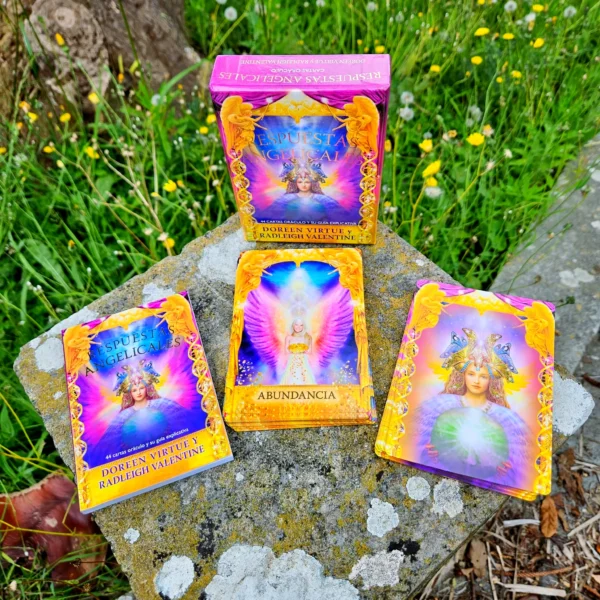 ✨ Oráculo Respostas dos Anjos De Doreen Virtue em Espanhol 👼 44 cartas com conselhos simples e celestiais. Receba orientação amorosa dos seus Anjos 💫📖