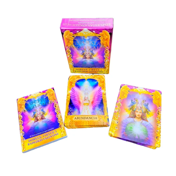 ✨ Oráculo Respostas dos Anjos De Doreen Virtue em Espanhol 👼 44 cartas com conselhos simples e celestiais. Receba orientação amorosa dos seus Anjos 💫📖