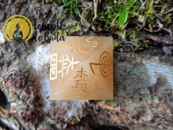 Pirámide de Chakras Símbolos Reiki Jaspe Amarillo - Imagen 4