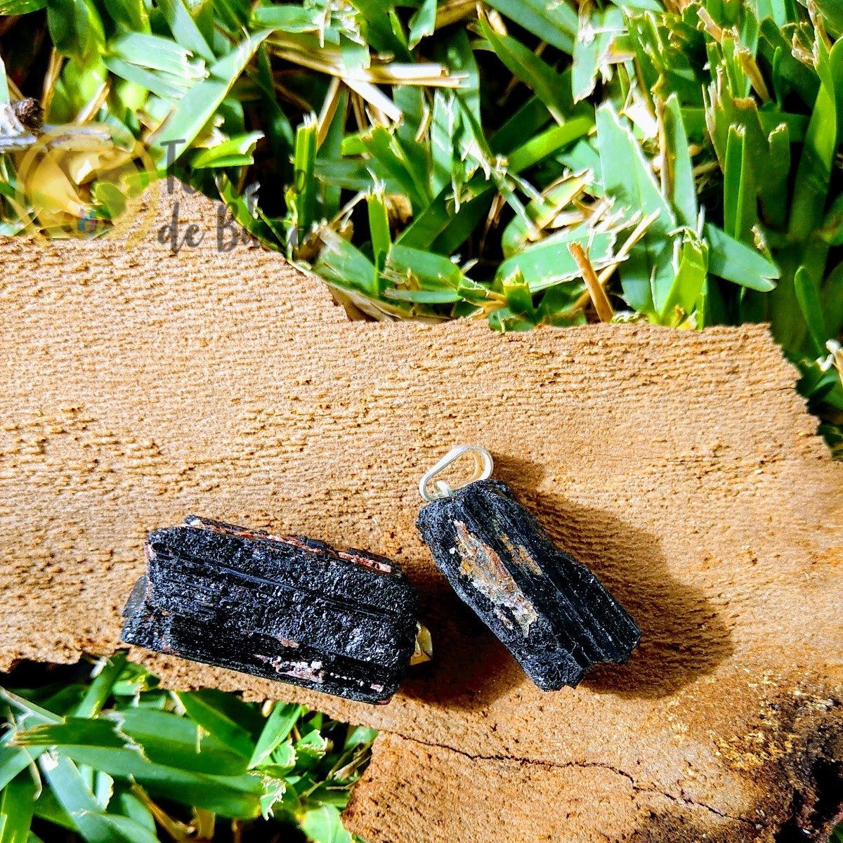 Pendente Turmalina Negra Bruto