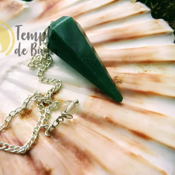 Pêndulo Pirâmide Hexágono Turmalina Verde