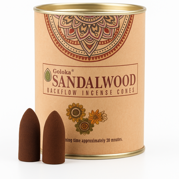 Cones Incenso Cascata Goloka Sandalo