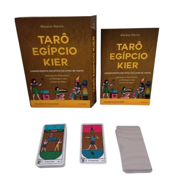 Kit Tarot Egípcio Kier de Bibiana Rovira em Português